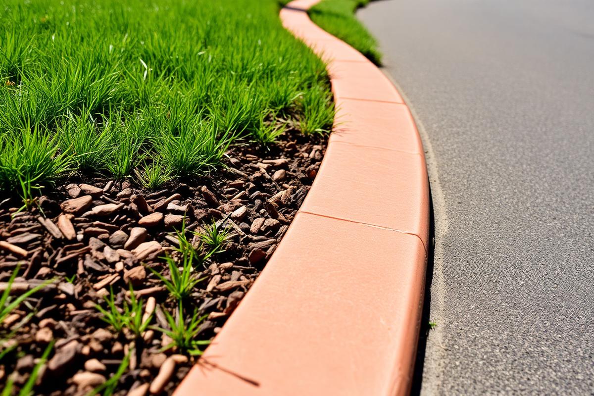 Stamped Curbing Bed Edging
