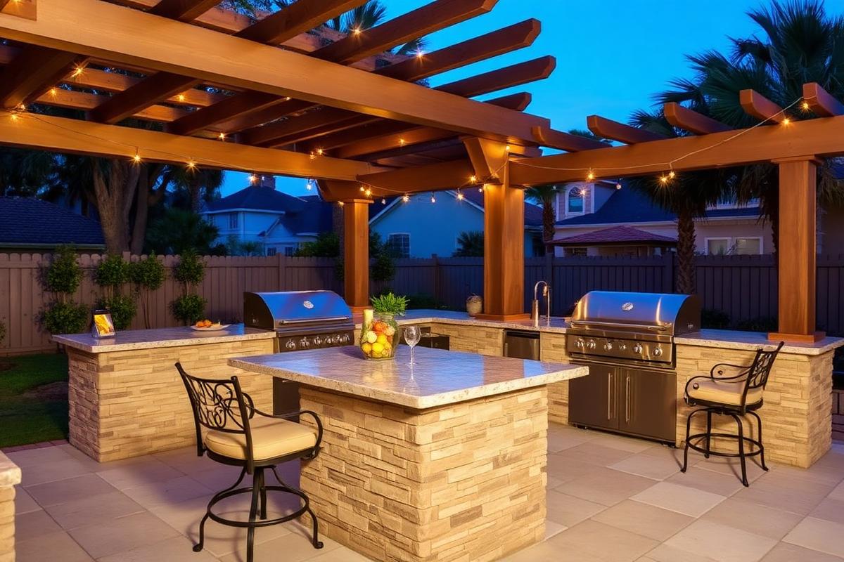 Pergola Kitchen & Island
