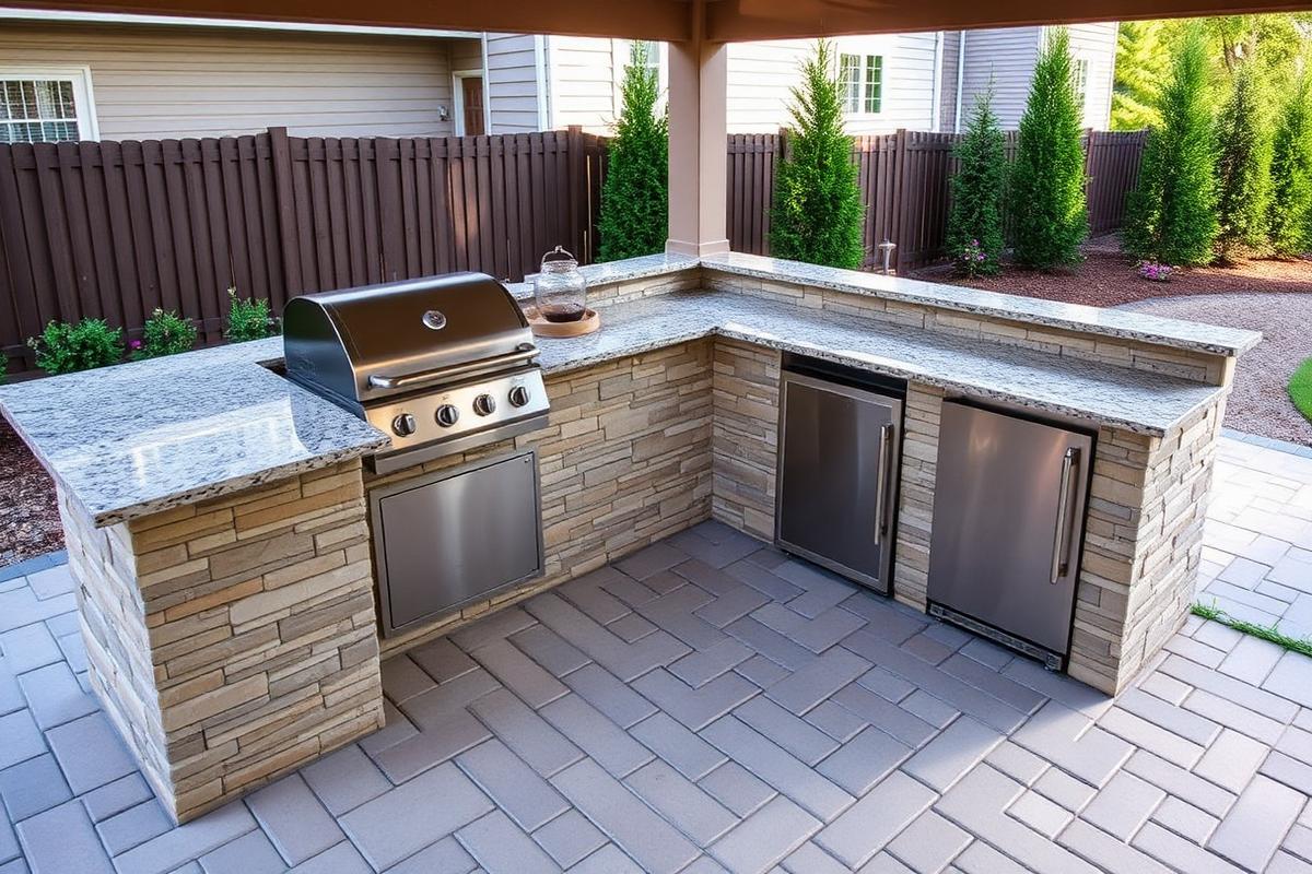 L-Shaped Grill Station