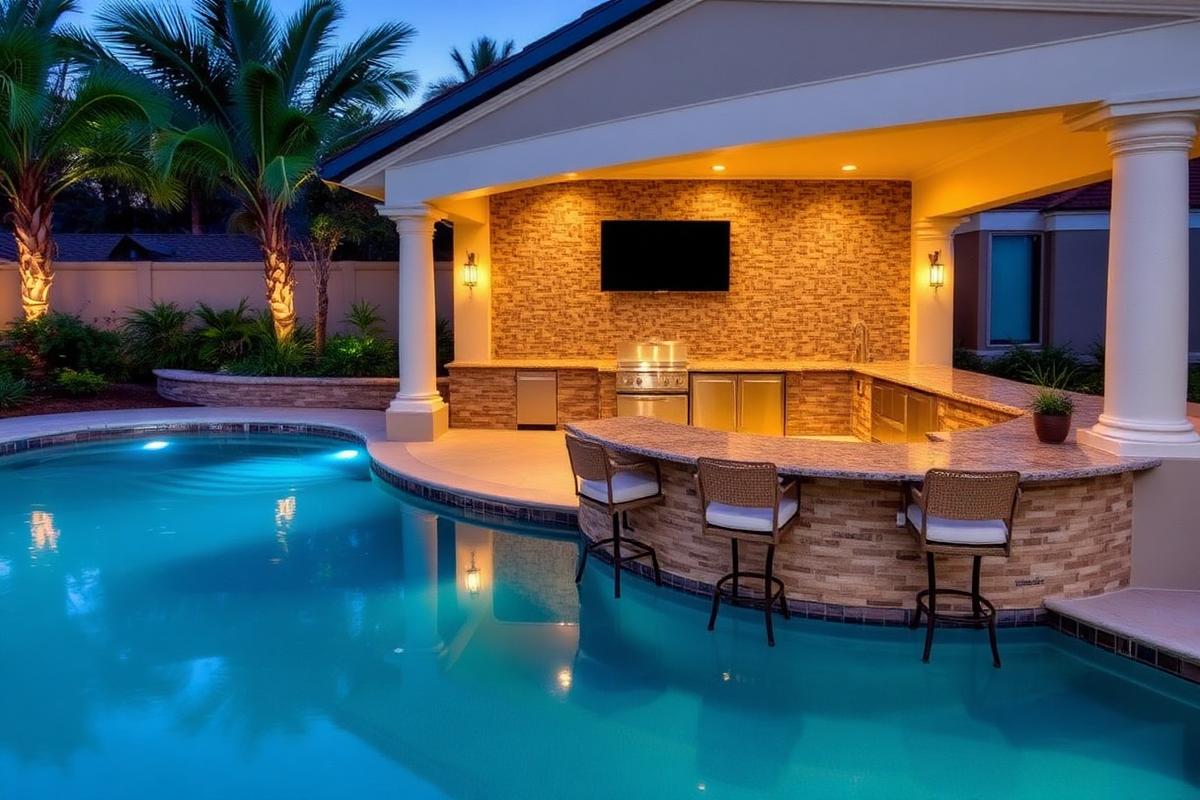 Poolside Kitchen & Swim-Up Bar
